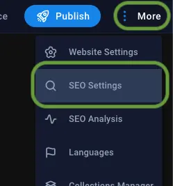 SEO menu